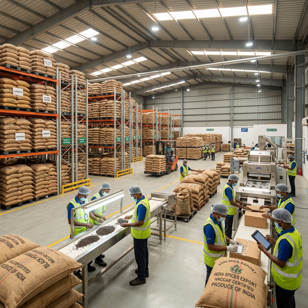 Yuva Exim modern processing and warehousing facility - Chennai, Tamil Nadu - APEDA registered